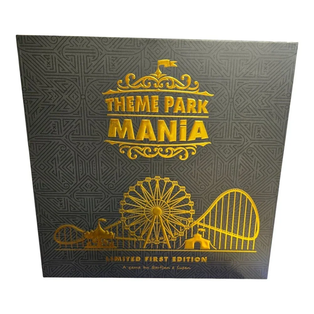 Theme Park Mania Board Game Limited First Edition Strategy Game With Accessories